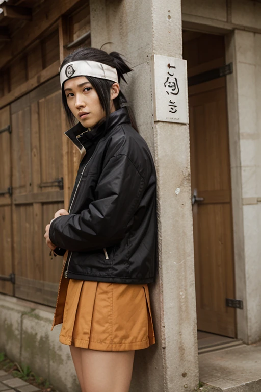 <lora:zuozhu-05:0.7>,super high resolution,best quality,Photos,4k,(Realistic:1.2),zuozhu,solo,1boy,male focus,uchiha sasuke,black hair,hand on hip,white background,simple background,closed mouth,full body,standing,zipper,zipper pull tab,rope,hair between eyes,braid,pants,black eyes,short sleeves,shirt,bangs,grey jacket,black footwear,ninja,toeless footwear,looking at viewer,black pants,spiked hair,