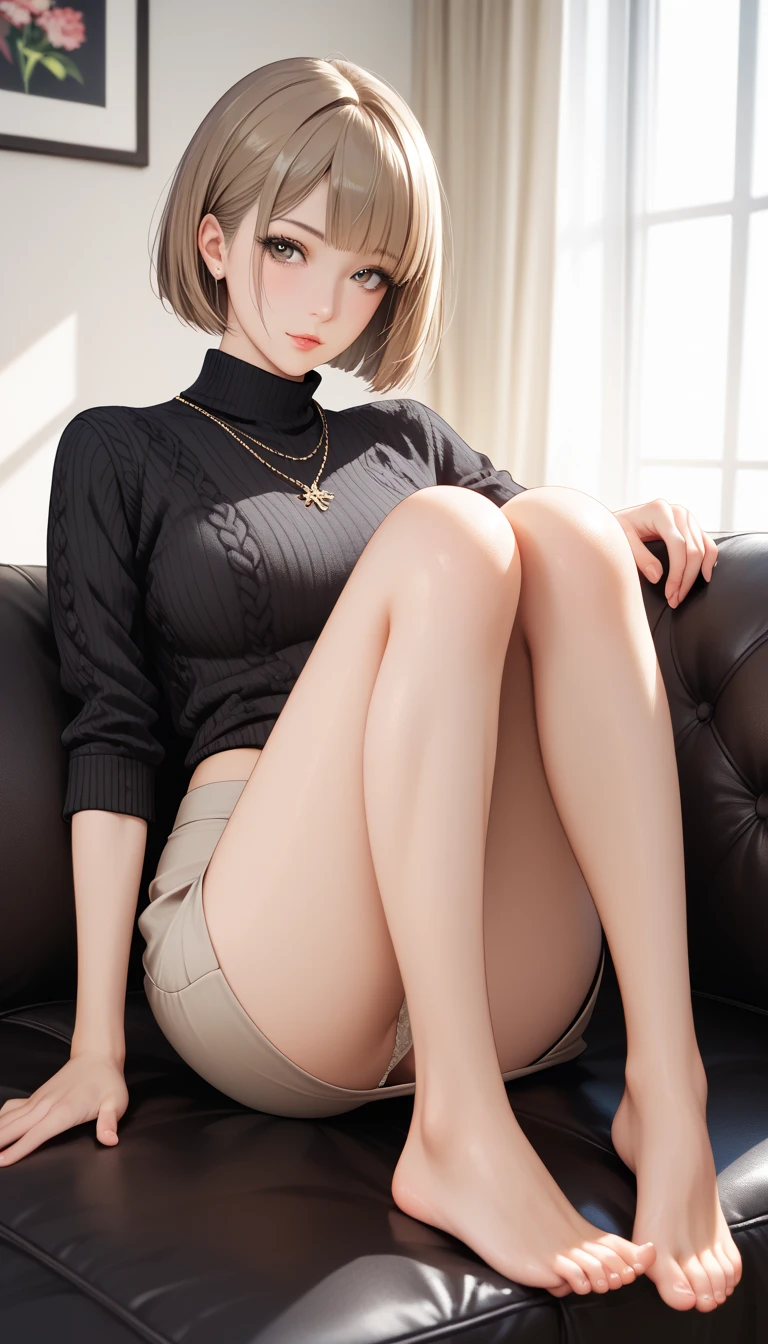 ((Medium breast, tomboy girls, Small head)),  (chiseled abs : 1.1), (Perfect body : 1.1), (Short wavy hair : 1.2) , auburn hair, Collar, chain, Full body shot, crowding street, wearing a black tank top, Jeans jacket, ((Shorts)), (Extremely detailed CG 8k wallpaper), (An extremely delicate and beautiful), (Masterpiece), (Best quality:1.0), (超A high resolution:1.0),  Beautiful lighting ,Perfect lightning, Realistic shadows, [A high resolution], Detailed skin, Ultra-detailed (((Colorful)))，black lence stockings，Stockings，Full body photo，Booties，Big toe shoes，Black silk gloves