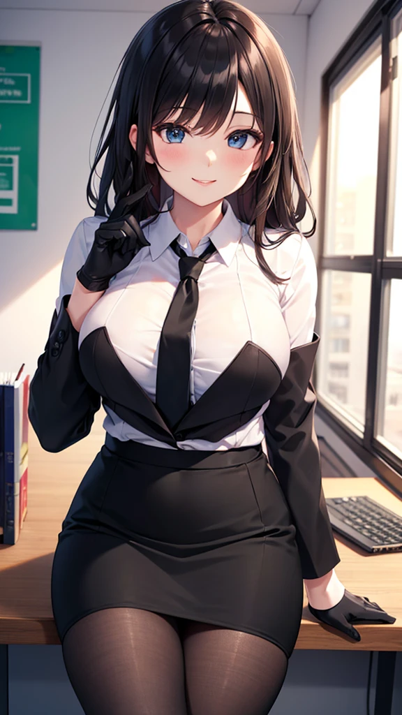 ((super high quality,))((Ultra-high resolution,))(16K,)(super masterpiece,)((Ultra HD ,))(Detailed shading,)One sexy married woman,Office Lady,One naked muscular man,((popped Tight collar White shirts,))Unbutton the third button,Black tight skirt,Looking at this,Glasses,blush,Ahegao,necklace,wedding ring,Sweaty,Flowing Love Juice,A man hugs her from behind,Pitch-black living room,