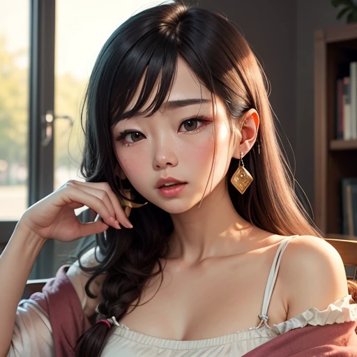 a date with an asian cute curvy passionate (twenty five years old) woman in a dark underground bar, korean thin bangs, european-looking eyes, expressive bright eyes, a small nose with a high bridge, plump lips, beautiful manicure, natural makeup and good facial care,ulzzang  style, #ulzzang, instagram shot,  straight hair, highly detailed,4k textures,   with many sunshines,highly detailed, a date,  (professional shot:1.5), [Ultra HD], (whole body shot: 0.6), (wide angle), Bokeh effect on the background