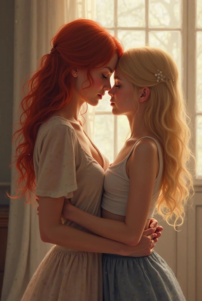 Redhead Ava Max and Hannah Dodd as a couple