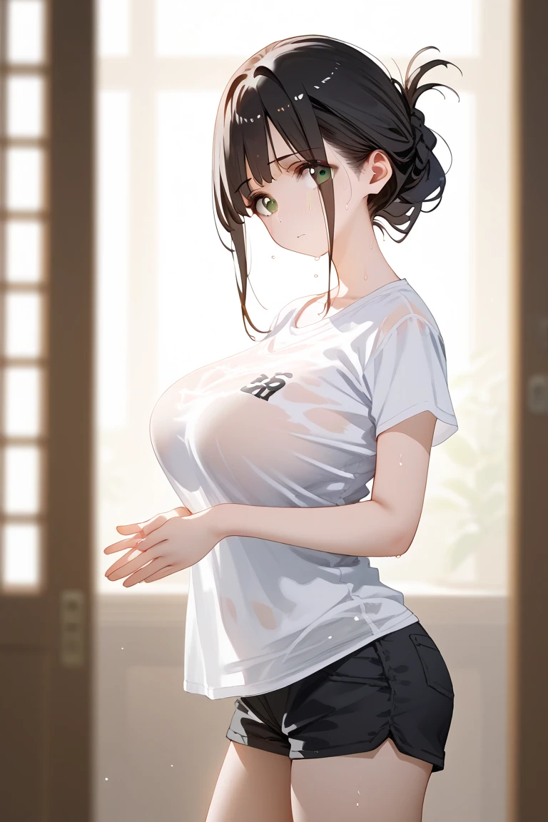 Nagisaki Nobara, ropa de ejercicio, sexy, muslos grandes