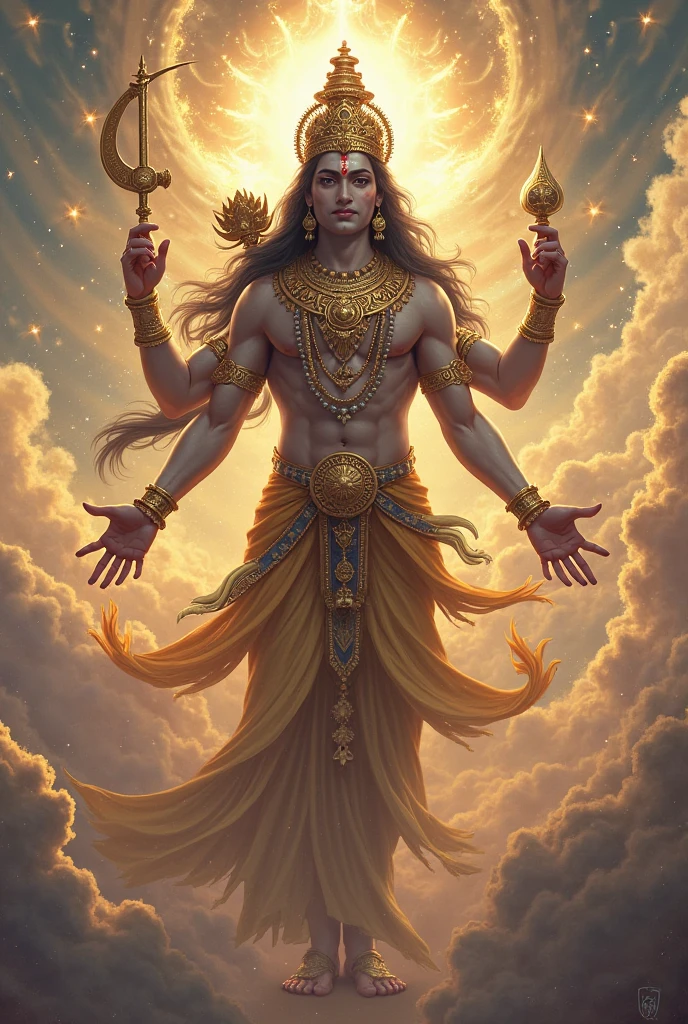 Lord vishnu as most beautiful person 
