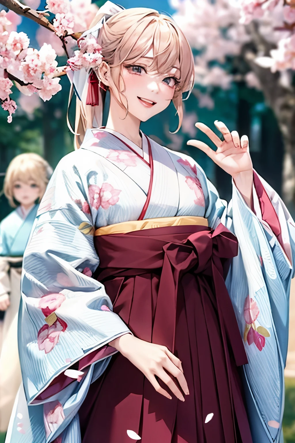 masterpiece,best quality, ultra highres,8k,16k,delicate photography, sharp line, sharp focus, (perfect anatomy:1.5), RAW photo, resolution,realistic,ultra detailed,sharp focus,RAW photo,白,蒼,黒,UHD,
BREAK,
beautiful Japanese girls,large breasts,Long eyelashes,
hakama girls,
Japanese beautiful female university students wearing vibrant, colorful hakama at their graduation ceremony. They are taking a selfie together, smiling happily. Their hair is styled in ponytails. The background is a springtime scene with cherry blossoms in full bloom, and petals gently falling in the breeze,
BREAK,
hakama skirt,gal.safetensors,