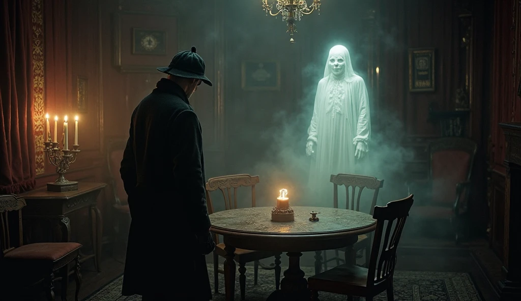 * Mr. Otis wakes up and offers the ghost more chain oil but to draw 