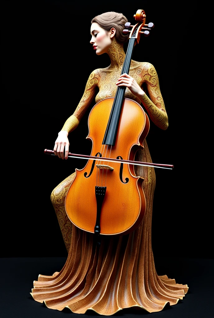 I want a sculpture of stoic philosophers with a black background, it should focus on bisexual philosophers, seios , position of hair falling but braided, com belos seios corpo perfeito com , a wide thigh is a beautiful woman solo, com seios lindos corpo perfeito, uma coxa larga, um destino com ,expression sexual poses, sensor eroticism without clothes all naked stoic with ,The image should focus on philosophers sculpture of a in the style of ancient Greece that philosophy philosophers bright white background enchanted with several holding a violinoccult symbols smooth black and white chain glasses singing on the suspended microphone and playing on the viola, ouro, several gold coins scattered on the floor, imagem 4k 8k bonito e muito detalhado de alta qualidade plano completo
