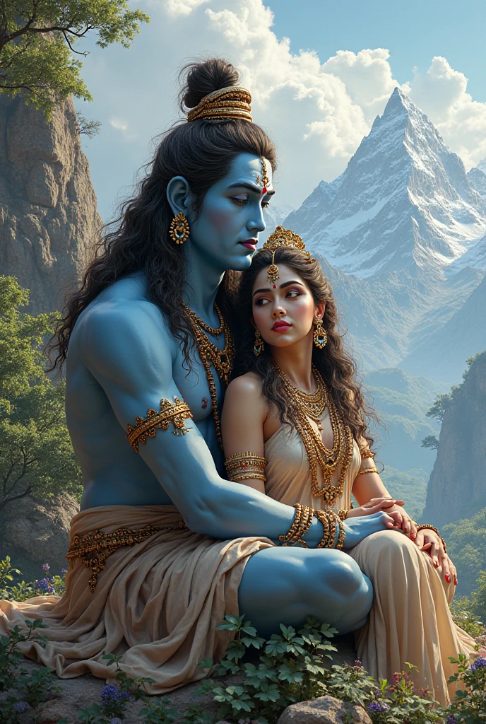 Lord shiva and Parvati beautiful pic