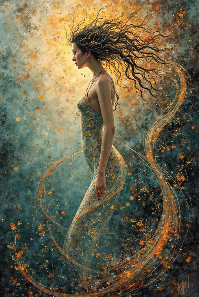 ((( whole body view))), No fundo do mar, entre corais reluzentes e algas ondulantes, Uma linda mulher sereia, wrapped in rainbow hues, pintura digital transcendente, aguas cristalinas, desliza entre as maravilhas das profundezas do oceano