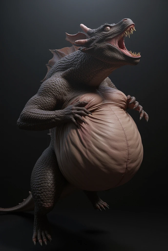 zaryusu shasha, solo, scalie, reptile, scales, anthro, male, hi res, legs, toe claws, wide open mouth, ((male)) (chubby), blush, perspective, finely detailed paws, mouth open tongue out belching in pleasure, {(large round belly), (looking at viewer)} ((beautiful) eyes: 1.1), (detailed eyes: 1.1), (detailed), good anatomy, detailed face, seductive expression, beckoning closer, {(on bed), (laying on bed), (laying on side), (paws on belly), (Seiza), (feet on bed), (mouth open very wide), (looking at viewer)}, (wide open mouth), (tons of spit and drool), (can see in mouth), (can see back of throat), (mouth focus: 1.1), (close-up of mouth), [background; (bedroom), (candles), (ambient lighting)] (best quality,4k,8k,highres,masterpiece:1.2), (ultra-detailed), (realistic,photorealistic,photo-realistic:1.37)