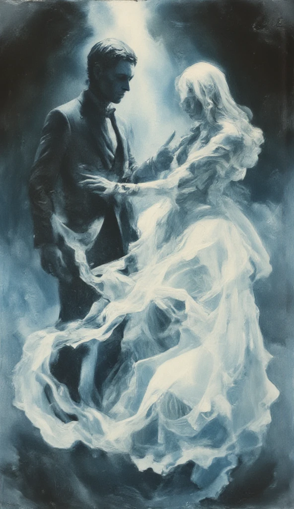 A snowy, whimsical fantasy scene with an super sexy hero suit. The image primarily composed of white, black, and royal blue colors. The artwork created with abstract shapes and lines, resembling brush strokes. It has a poster art feel to it. The main focus of the scene a couple engaged in a passionate kiss. The lighting and shadows play a crucial role in enhancing the mood of the artwork. The style of the image influenced by the works of Malcolm Liepke, known for his dynamic and expressive paintings. seductive studio setting with a focus on sensuality and romance. Utilize soft, warm lighting that bathes the space in a gentle, inviting glow. Incorporate luxurious fabrics, plush furnishings, and a touch of decadence to evoke an opulent ambiance. The scene should exude an air of serenity and anticipation, inviting the viewer into a and romantic space. The key to emphasize elegance, beauty, and the allure of the studio environment while maintaining a tasteful and artistic approach.