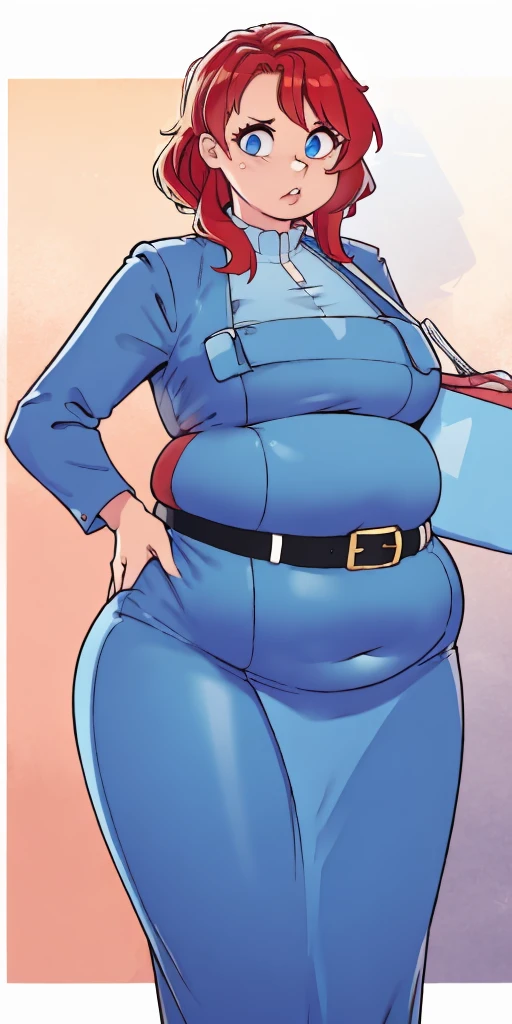 masterpiece, best quality, ultra-detailed, Potrait of beautiful , (chubby) (muscular), (plump), (sexly), (cleavage), ((tomboy)), (アニメ), (Breasts), (Plump), ((very short hair)), ((Uzaki Hana)), (overweight), (Gray Hair), ((Saggy breasts)), (blue eyes), (Short Hair), (blue eyes), ((thick)), ((fullbody)), (PE uniform), (Gym suit), (Bloomers)