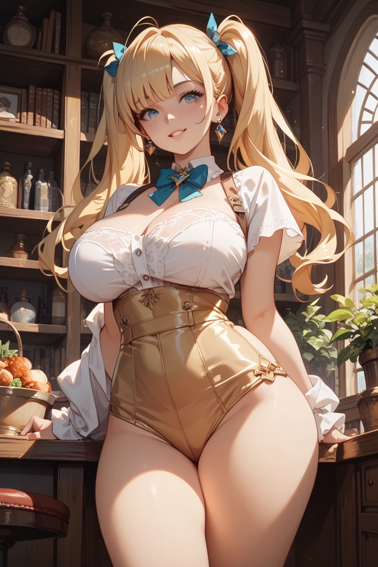 arafed female figure with face freckles commission for high res,wlop rossdraws, feminine, epic angle and pose,deviantart artstation cgscosiety, oc commission, nsfw version,1girl, solo, blue eyes,orange hair, light smile,slim,thicc ,giant breasts, moist, wet, (masterpiece), best quality, expressive eyes, perfect face,(female:1.5),photorealistic,look at viewer,detailed hair,seductive, extremely detailed skin textures,mature female, low angle , nami from one piece wearing boa hancocks clothes