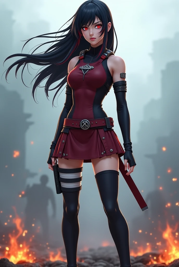 cute warrior in skirt, using red chains, with red arms, Atey Ghailan, by Jeremy Mann, Greg Manchess, Antonio Moro, trending on ArtStation, trending on CGSociety, Intricate, High Detail, Sharp focus, dramatic, photorealistic painting art by midjourney and greg rutkowski