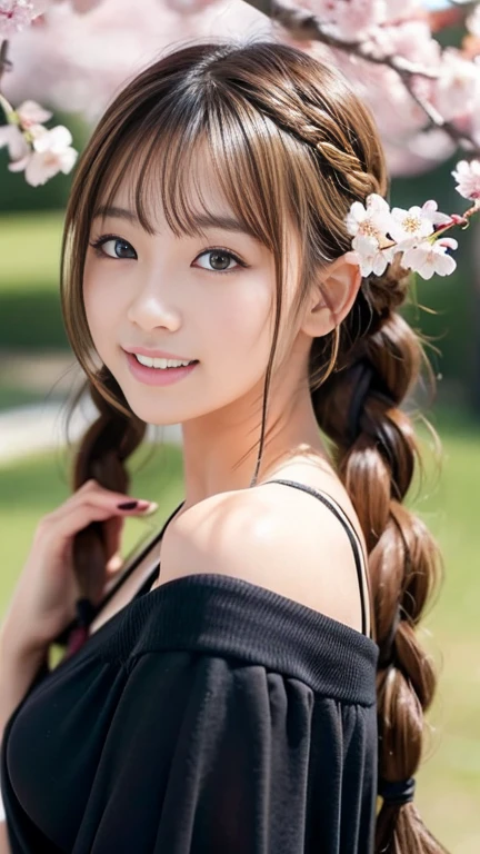 (Photorealistic:1.4, 8k), highest quality, masterpiece, Ultra-high resolution, Perfect dynamic composition, Big Face、Round face、Surrealist female portraits by David Hockney and Alphonse Mucha,((Light brown hair:1.4、Braided Hair))、Highly detailed skin and facial textures:1.3, Limb details, 1 girl, Cute and sexy 18 year old Japanese girl, ((Totally captivates you:0.9)),
(((B1 cup chest.8)))、(((Skinny 1.7)))、(((Small breasts 1.9)))、(((14-year-old female)))、(((A1 cup chest.2)))、(((Suren 1.7)))、(((Small breasts 1.5)))、(((looking at the camera)))、((((Serious Eyes)))、(((Add highlights to the eyes)))、(((looking at the camera)))、Smile happily,Perfect Makeup,smile,
Sexy Face:1.2, (Mouth closed、Small Mouth、Thick lips、A taste of beautiful eroticism:0.85), ((Too cute beauty:1.9))、Natural Makeup、((Extreme close up))、(((Licking one's lips)))、Beautiful girl like a model、A neat navy and white long-sleeved sailor suit with three thin white stripes on the collar、 Beautiful and fine details,