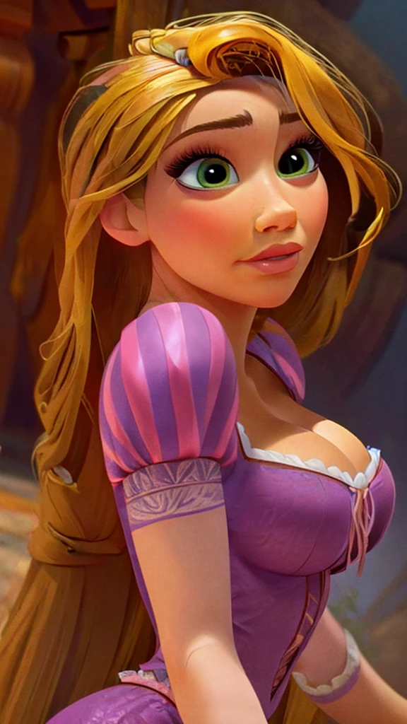 Rapunzel , hot , sexy , blush , medium breasts