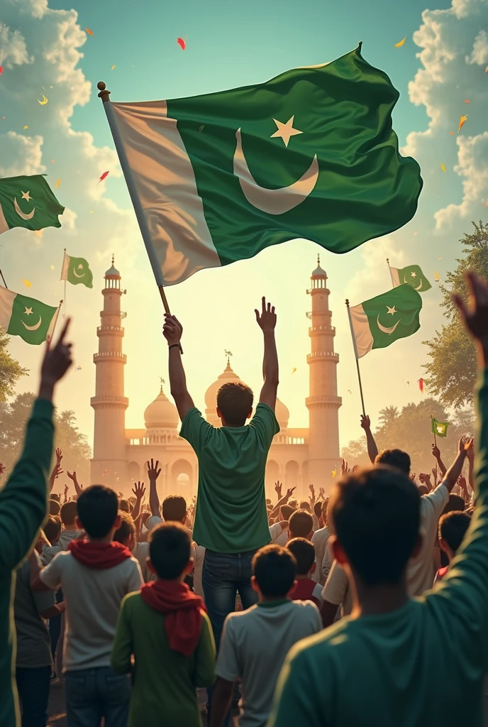 Pakiatan day celebrations by raja Cricket Academy