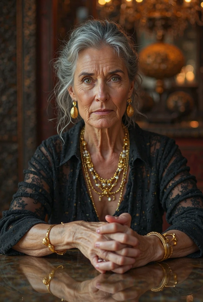 mature woman in, 60 years old, Alone, Long hair, Looking at the viewer, GrayBlonde hair, Brown eyes, Jewelry, Full body, Colossal breasts, (wearing grey saree outfit ), Distant photo, Realistic, A sexy one, beautiful colour, in balcony and River views, Lots of peoples and lights night Views, Perfect skin, 3 bust size, instagram (Realistic, A high resolution),photo size 3:4, 1 cute sexy mature woman, (long hair), large expressive blue eyes, happy, (8K, raw photo, Best quality, High detail, curvaceous forms, curvy body,