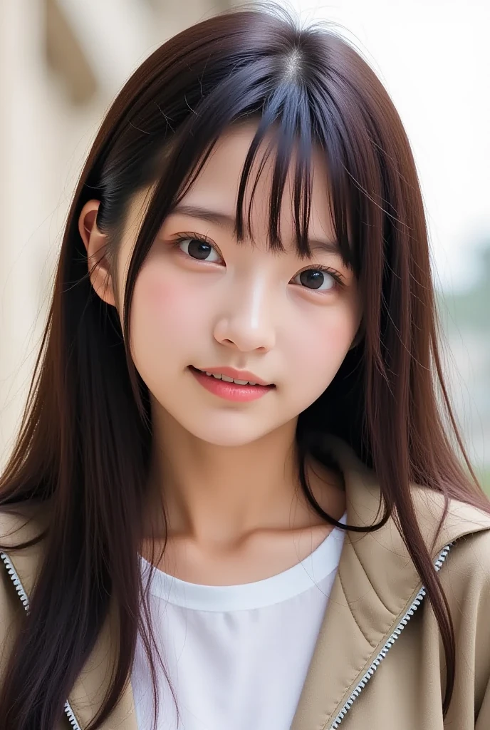 Girl, face, Japanese, large mouth, oral,open mouth