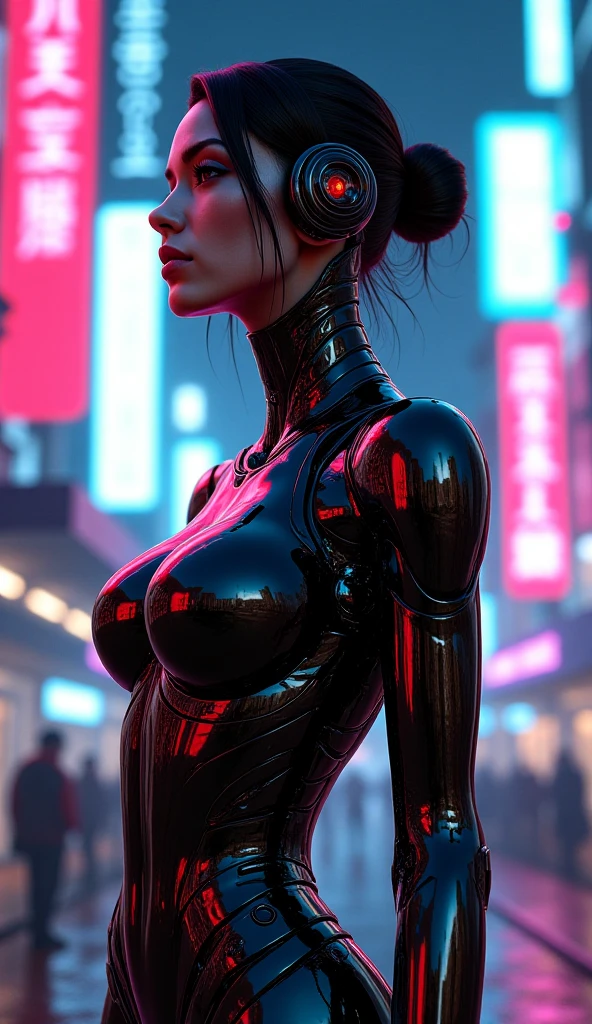 Woman in futuristic suit posing in the city, cute Robot Girl, Robot Girl, Beautiful boy, Cyberpunk anime girl mecha, Perfect robot woman, Perfect anime robot woman, Female robot, Cyberpunk beauty young cyberpunk anime girl, Girl in mecha network armor, Cyberpunk Robot, Cyberpunk Robot, Cyberpunk ic elvish queen