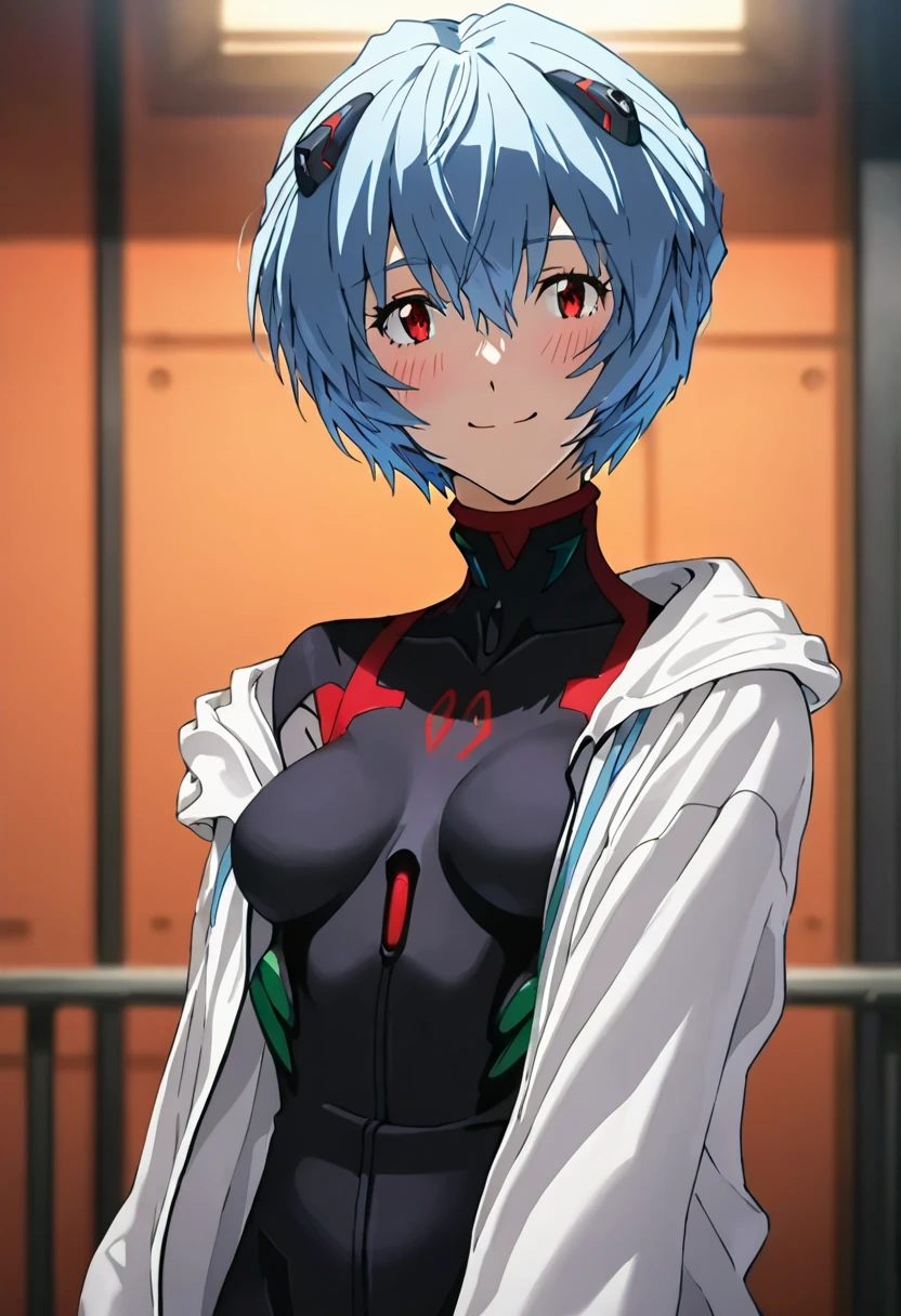 reiayanami, rei ayanami, (ayanami rei:1.2), blue hair, short hair, (red eyes:1.3), Medium breast,
BREAK (black leather dress, off shoulder, earring), 
BREAK (masterpiece:1.2), best quality, high resolution, unity 8k wallpaper, (illustration:0.8), (beautiful detailed eyes:1.6), extremely detailed face, perfect lighting, extremely detailed CG, (perfect hands, perfect anatomy),cowboy Shot,