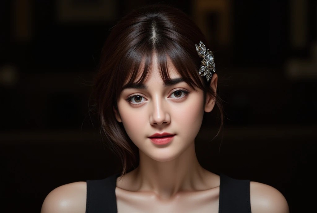 Audrey Hepburn in My Fair Lady,
BREAK,
half-body portrait of Eliza's face, Eliza's singing scene, Eliza's dress scene, full color image, starring at you, 
BREAK,
Represent Eliza in bright colors, Represent Eliza's dress in colorful colors, Represent Eliza's singing voice in warm colors