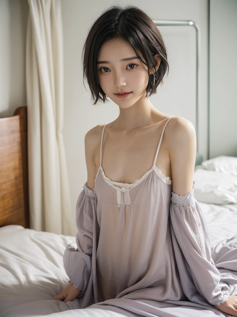 (((UHD, masterpiece, super detail, high details, high quality, best quality, highres, 1080P, 16k))), ((small and flat chest, girl)), happy, naked, room