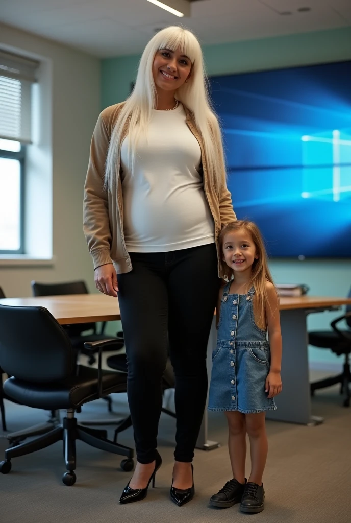 solo extremely pregnant Avril Lavigne full body alone