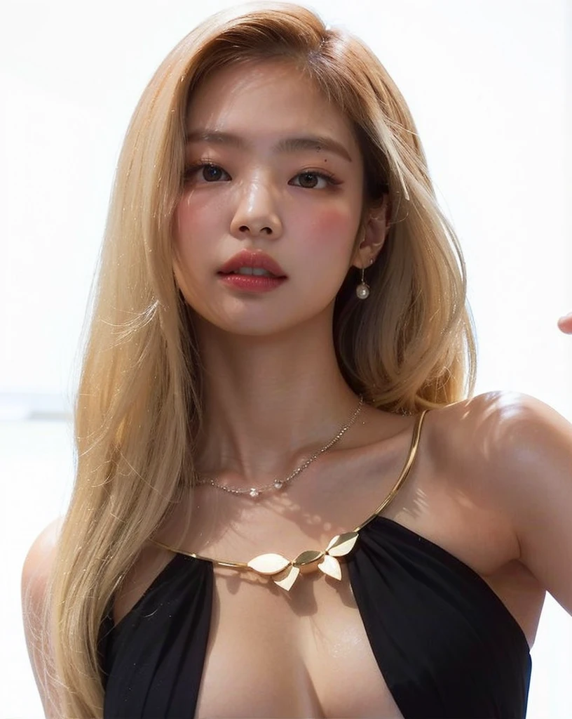 a woman in a black dress posing for a picture, roseanne park of blackpink, portrait of jossi of blackpink, jossi of blackpink, portrait jisoo blackpink, jia, jisoo of blackpink, jisoo from blackpink, ji-min, portrait of female korean idol, blackpink, park ji-min, heonhwa choe, glossy magazine photoshoot, sun yunjoo, sha xi