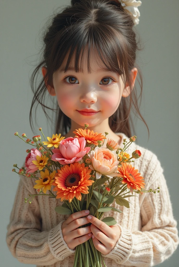High Detail, Ultra Detail, 8K, Ultra High Resolution A cute and innocent girl, child, toddler, enjoying her time in the open field, surrounded by the beauty of nature, warm sun sprinkling on her, wildflowers gently swaying in the breeze. Butterflies and birds flutter around her, adding to the playful atmosphere,