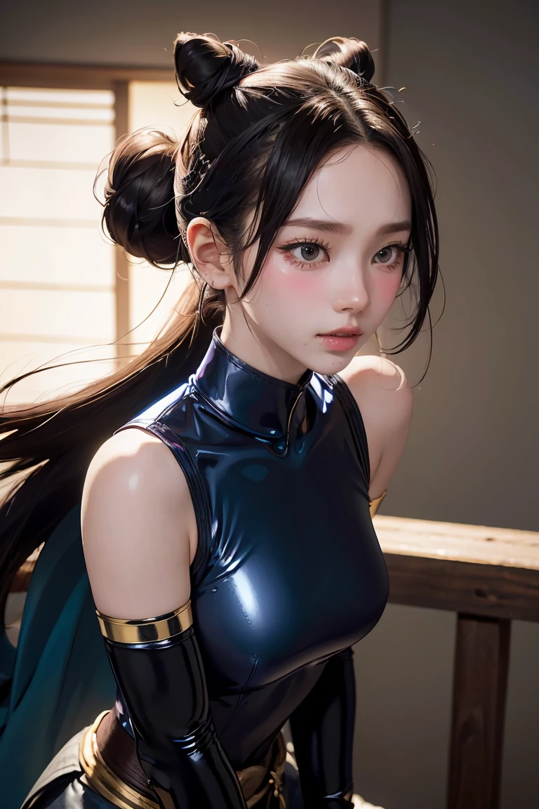 ((masterpiece:1.4)、(top-quality:1.4)、(realistic:1.7))、Ultra-realistic portrait、Super beautiful girl queen、((1girl in:1.4))、Shiny natural skin texture、(glossy luxury violet latex:1.4)、(glossy luxury violet latex bodysuit:1.4)、age19、(Cute tattoos:1.4)、(Perfect female body:1.4)、(Upper body photography)、foco nítido、Portrait photo of a girl、Close-up photos、Fantasyart、Soft front light、美丽的面容、Beautiful udder、Large full breasts:1.2、Beautiful and attractive eyes、Beautiful eyes、Narrow waist、Beautiful legs、Raw photo、Shiny red lips、Beautiful smiling face, (tiarra:1.4、a choker:1.4、a necklace:1.4、耳环:1.4)、1 screen display