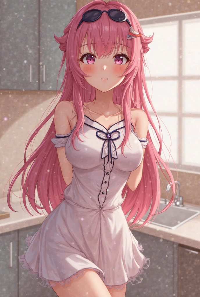 Lara Deviluke, Lara Deviluke, long hair, pink hair,devil tail, Ahoge, bangs, hair ornaments, (green eyes:1.5),just out of the bath,blush,smile, open your mouth,Moist,Covering my naked body with a bath towel,
break indoors, room,
break looking at viewer, (cowboy shot:1.5),
break (masterpiece:1.2), highest quality, High resolution, unity 8k wallpaper, (figure:0.8), (beautiful deしっぽed eyes:1.6), extremely deしっぽed face, perfect lighting, extremely deしっぽed CG, (perfect hands, perfect anatomy),