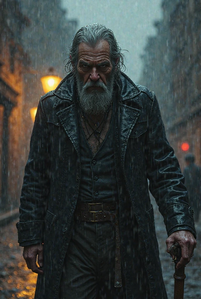 ((Decay skin)) Old zombie man, male, older male figure, ((skull face)), dreary, magnificent, fog, low key, at night, ((RAW photo, 4K, Realistic, Exquisitely Detailed Skin)), Masterpiece, Best quality, offcial art, Unity 8k wallpaper, Ultra detailed, Cinematic light , (detaile zombie face),((bloody mouth)), rincled skin, (decay skin), ((pealing off skin decay)),((detailed skull under skin)), detailed decay skin, sitting down, legs crossed, brown skin, looking at the camera, ((grey long beard)), dirty red and black flannel shirt, old black cowboy hat, old looking decay ((cowboy hat)), masterpiece, best quality, extremely detailed eyes, cinematic lightning, intricate detail, highres, official art, finely detailed face, high resolution illustration, 8k, depth of field, ((zombie)), short white hair and blue eyes, short white hair, detailed blue eyes, chaotic city, upper body, looking at viewer, superb portrait, post apocalyptic background, zombie decay skin, detailed face decay, decay, terror,((skull decay face)) scary looking, extremely detailed eyes, extremely realistic photo, extreme terror, midnight moon, ((long white beard)), gothic look older nale zombie (((bloody mouth)))