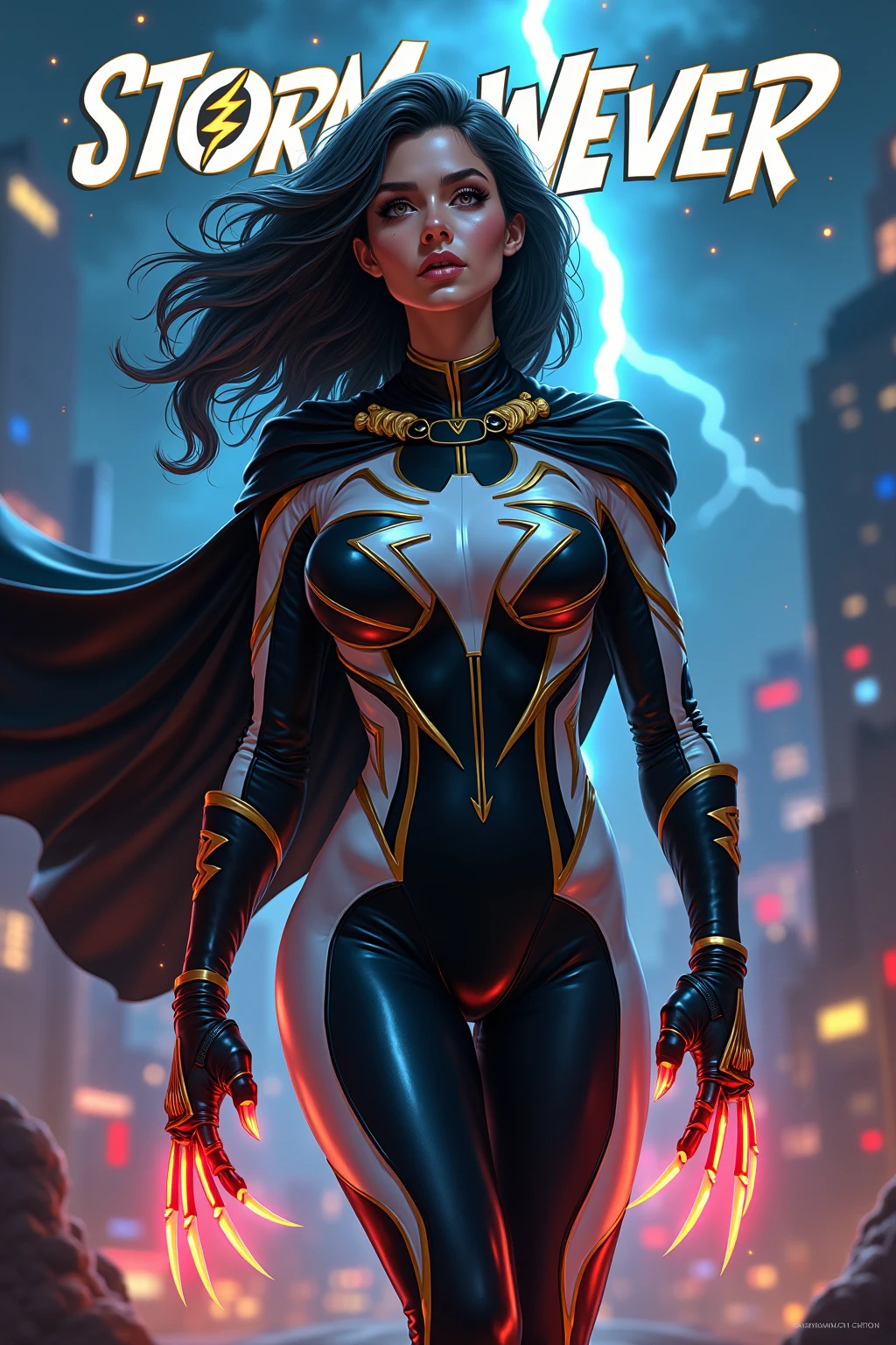!!!Spider-woman!!! Science-Fiction, foto de retrato en primer plano de una mujer en ropa de combate, cara, cabello largo, cuerpo delgado, 8K UHD, alta calidad, movie grain