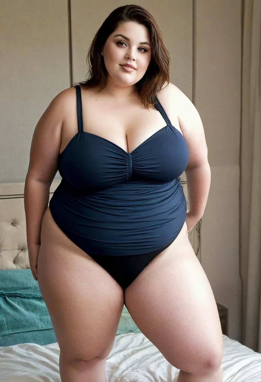 (1girl is taking off her clothes:1.1), 
(undressing:1.1), 
gym uniform, 
(indigo buruma:1.1), 
(large buruma:1.1), 
(wide buruma:1.1),  
(show off nipples:1.2), 
nipples, 
inside the cottage, 
(no navel:1.3), (full body portrait:1.2), 
nsfw,

BREAK 
masterpiece, (in focus:1.1), ultra high res, 8k, RAW photo, best quality, detailed shadow, amazing, finely detail, (Volumetric lighting:1.4), realistic, 

BREAK 
(shy smile:1.2), teeth, 
(blush:1.2), 
(huge breasts:1.1), 
(gigantic breasts:1.1), 
(huge hyper breasts:1.1), 
(huge soft belly:1.1), 
(curvy:1.1), 
(potbelly:1.1), 
(Overweight:1.1), 
(plump:1.1), 
(chubby:1.1), 
(bbw:1.1), 
(gigantic belly:1.1), 
(thick legs:1.1), 
(thick arms:1.2), 
(round face:1.2), (chubby cheeks:1.2), 
Japanese idol, 
(cute smile:1.2), 
(kawaii:1.2), 
(pretty:1.1), 
(sexy:1.1), 
(voluptuous:1.1), 
(erotic:1.1), 
seiko matsuda hair, 
