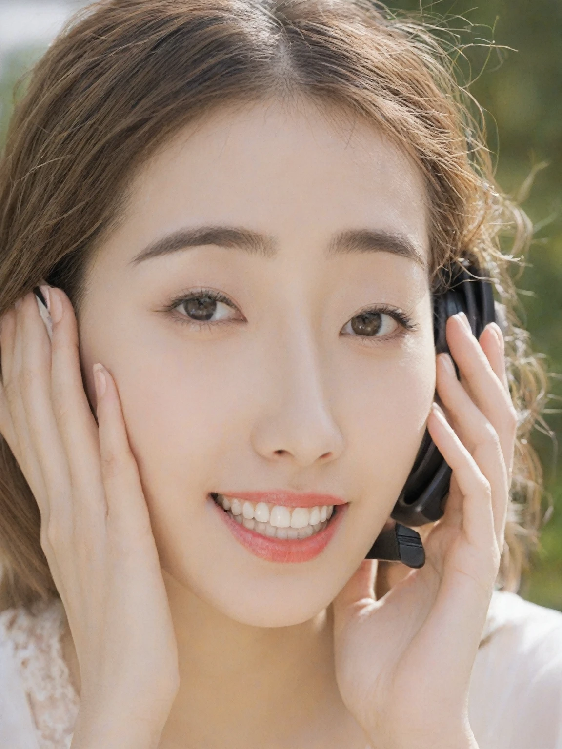 The face is a hostess、Wearing a headset、Business jacket、hiquality、A hyper-realistic、healthy、Smiling expression、Slender perfect figure、Japan beauties、beautidful eyes、face perfect、Beautiful skin、by the window、s OfficeBTThree fingers of the molester are inserted into the smeared with a powerful aphrodisiac, and the pleasure of being moved recklessly closes both eyes with a face that is dyed crimson so much that even the ears seem abnormal.『feels good〜 more more Ikiso orgasm orgasm I'll go〜』- She screamed and reached a fierce climax
