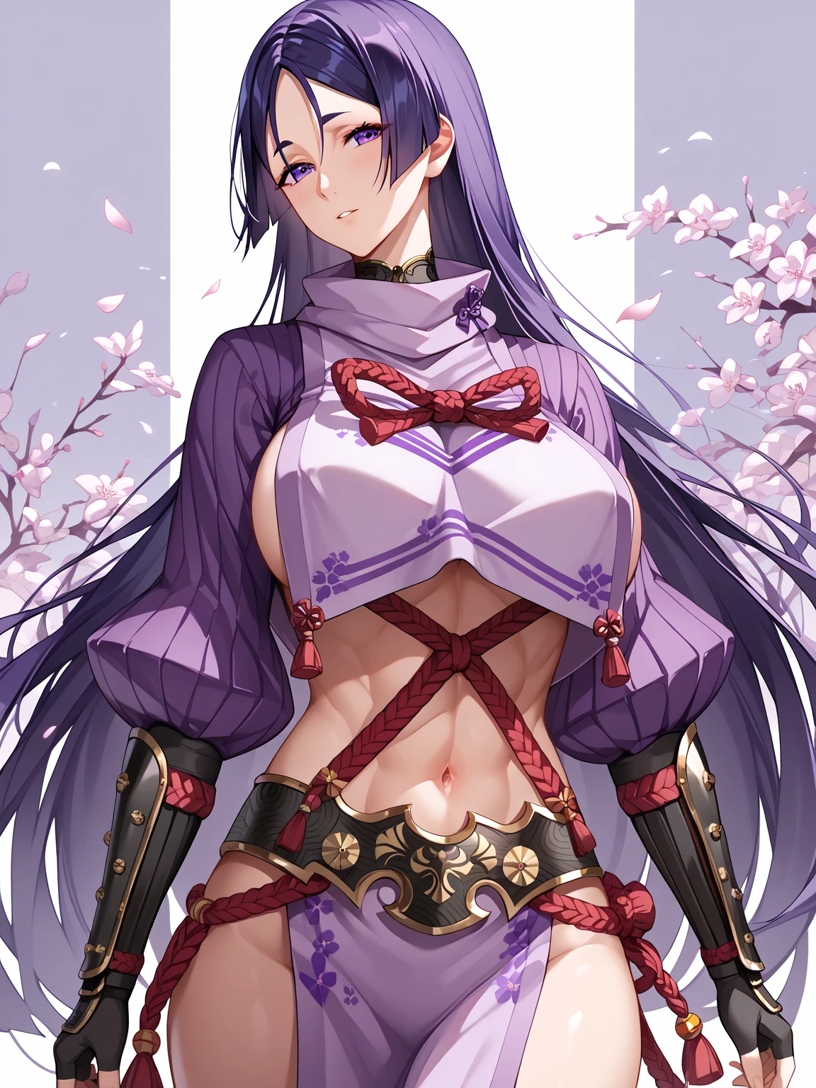 Anime girl with purple hair and blue eyes wearing bikini, long beautiful flowing kimono, Hextech, 🐎🍑, No watermark signature, The vines are thick and dense, kaisha, Morgana, stooped, red fox, cdx, Wukong, Blow blow, spill, wrapped, Nam Jae-yeon, January 9, catapult, 100