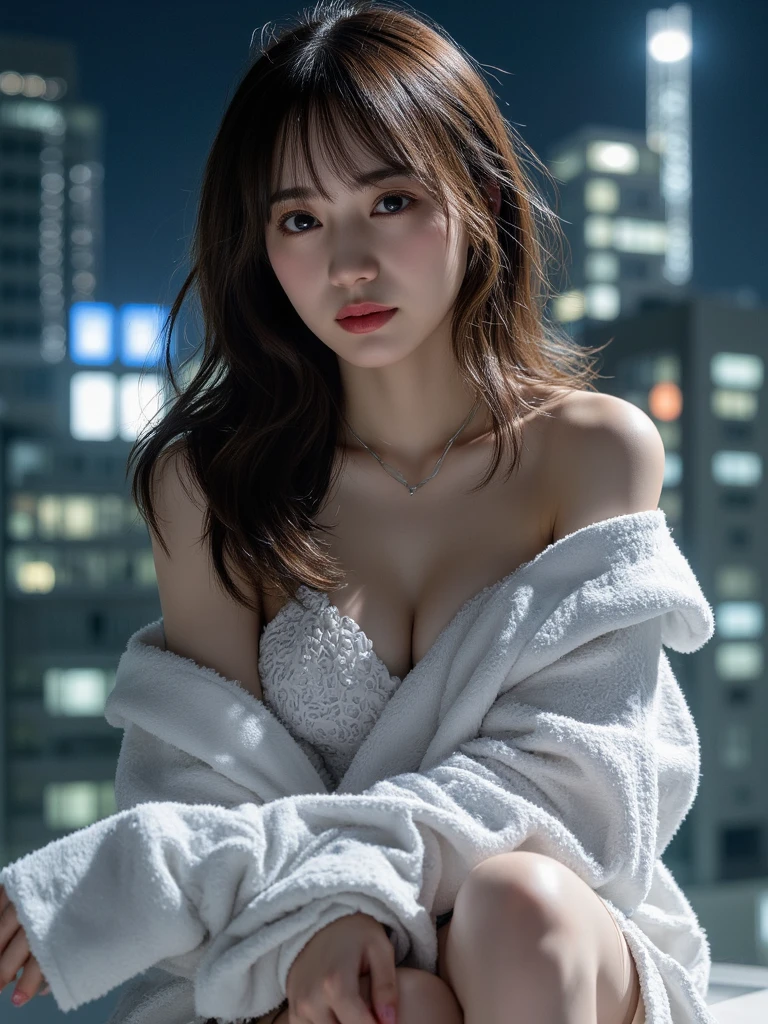 top-quality、One Beautiful Girl、nightcity、Camisole、Colossal tits,35mm lens,Cowboy Shot