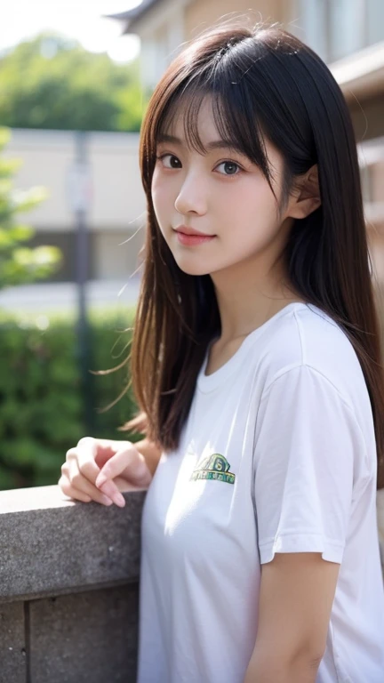 (Best-quality, Masterpiece, Ultra-High-Resolution, (Photorealistic:1.4), Raw Photo, depth of field, professional lighting, perfect anatomy, extremely details), 1girl, 15-years-old, the most famous Japanese idol, (((wearing Ragged-clothes, detailed Ragged-clothes))), (extremely cute face like the most popular Japanese idol, ((extremely cute and extremely big eyes)), extremely beautiful skins), extremely cute hair, extremely cute long-eyelashes, extremely cute lips, looking at viewer, innocent smile