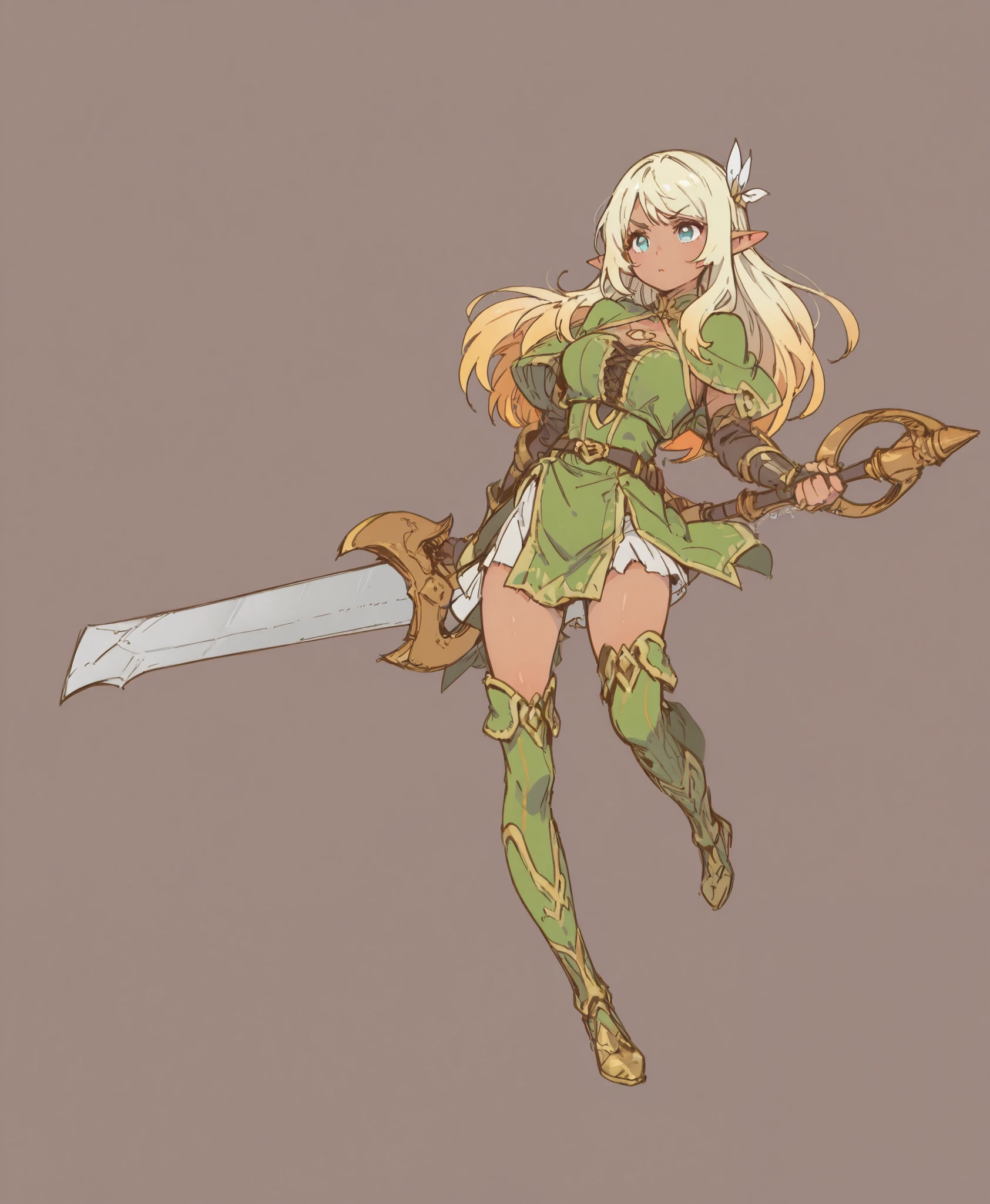<lora:mota_style_v0.1:1.0> 
1girl, solo, long hair, armor, elf, boots, bow \(weapon\), drop shadow,, masterpiece, best quality, highly detailed