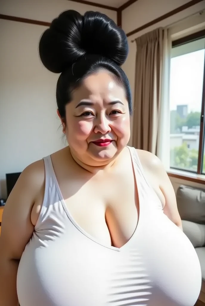 (((Photo Composition))), gravure, highest quality, Very detailed, Realistic, Very detailedskin, Perfect Anatomy, (Japanese MILF),80 years old, big breasts, Mature Woman, Sexy, Chromo White Skin, View your viewers,(((obesity))),Double chin,(Sagging breasts),((Big belly)),Thick arms,thick upper arms,Thick legs,fat girl,((Pussy juice)),long hair,Facial wrinkles,make up,garter ring,((wet skin)),(completely nude),((brown hair)), from below, (1 boy and 1girl are having sex:1.8),(woman on top:1.1),pov,(vaginal penis),((creampie)), (intercourse with a man),((ferris wheel)),orgasm face