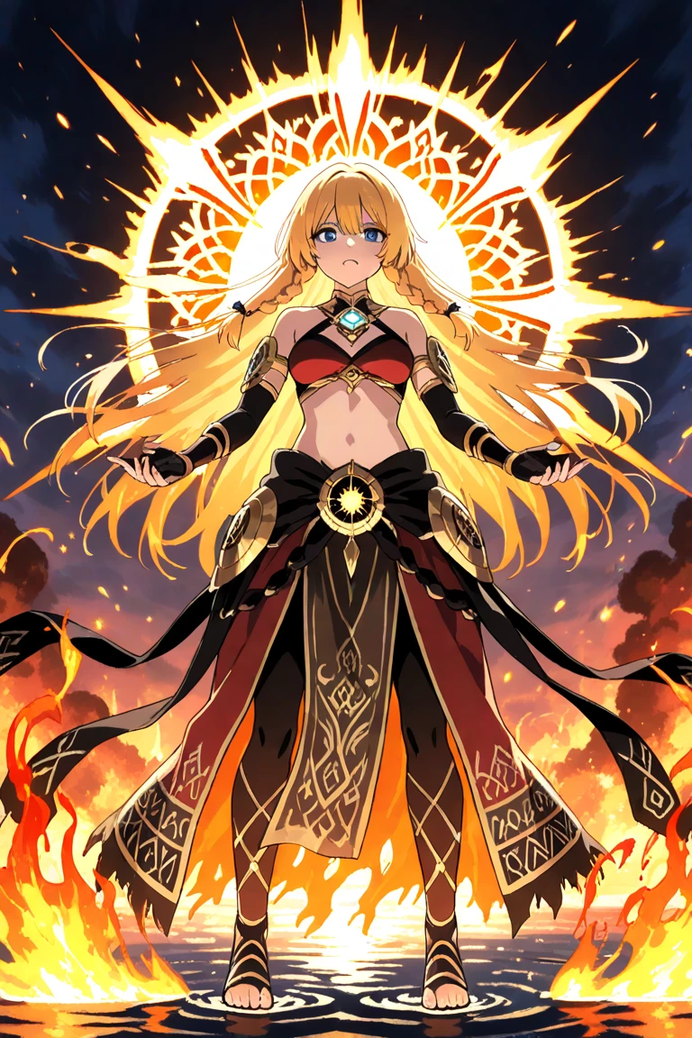 A masterpiece of exceptional quality,Beautiful woman in beautiful clothes, Majestic Goddess,(Phoenix,Phoenix),Greek Goddess,Goddess of Fire,star,Surrounded by floating rings,(magical energy), Galaxy Element,Heavenly atmosphere, Long blonde hair, mystery