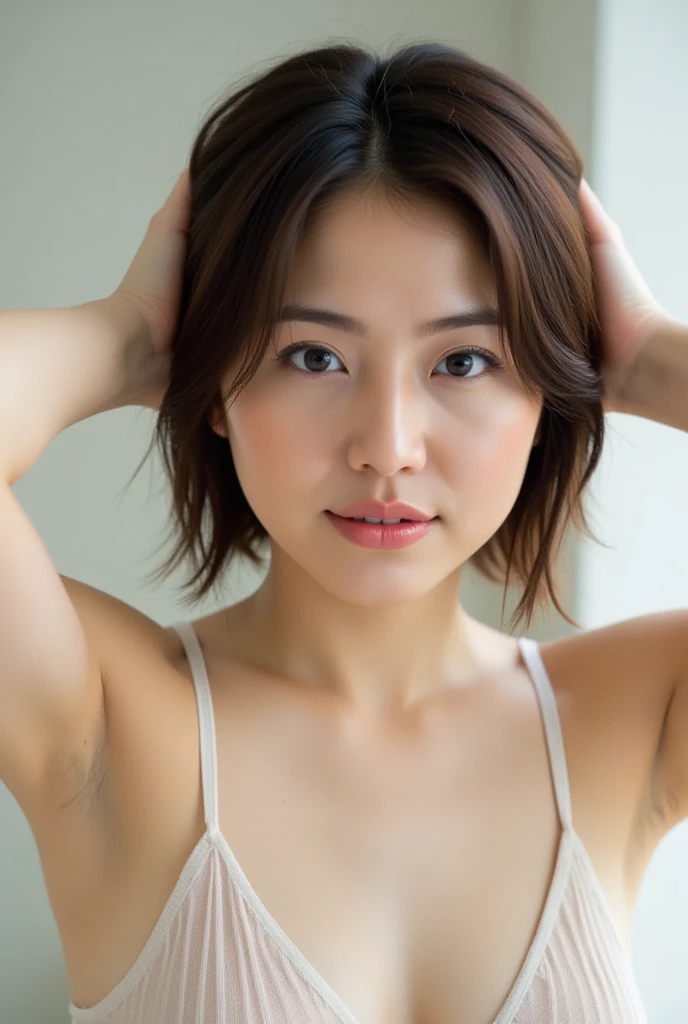 Beautiful mature woman with beautiful wavy long hair, Sexy Mature, naked, Ultra-high resolution,(Realistic:1.4), ((Highest quality)), ((masterpiece)), (be familiar with),