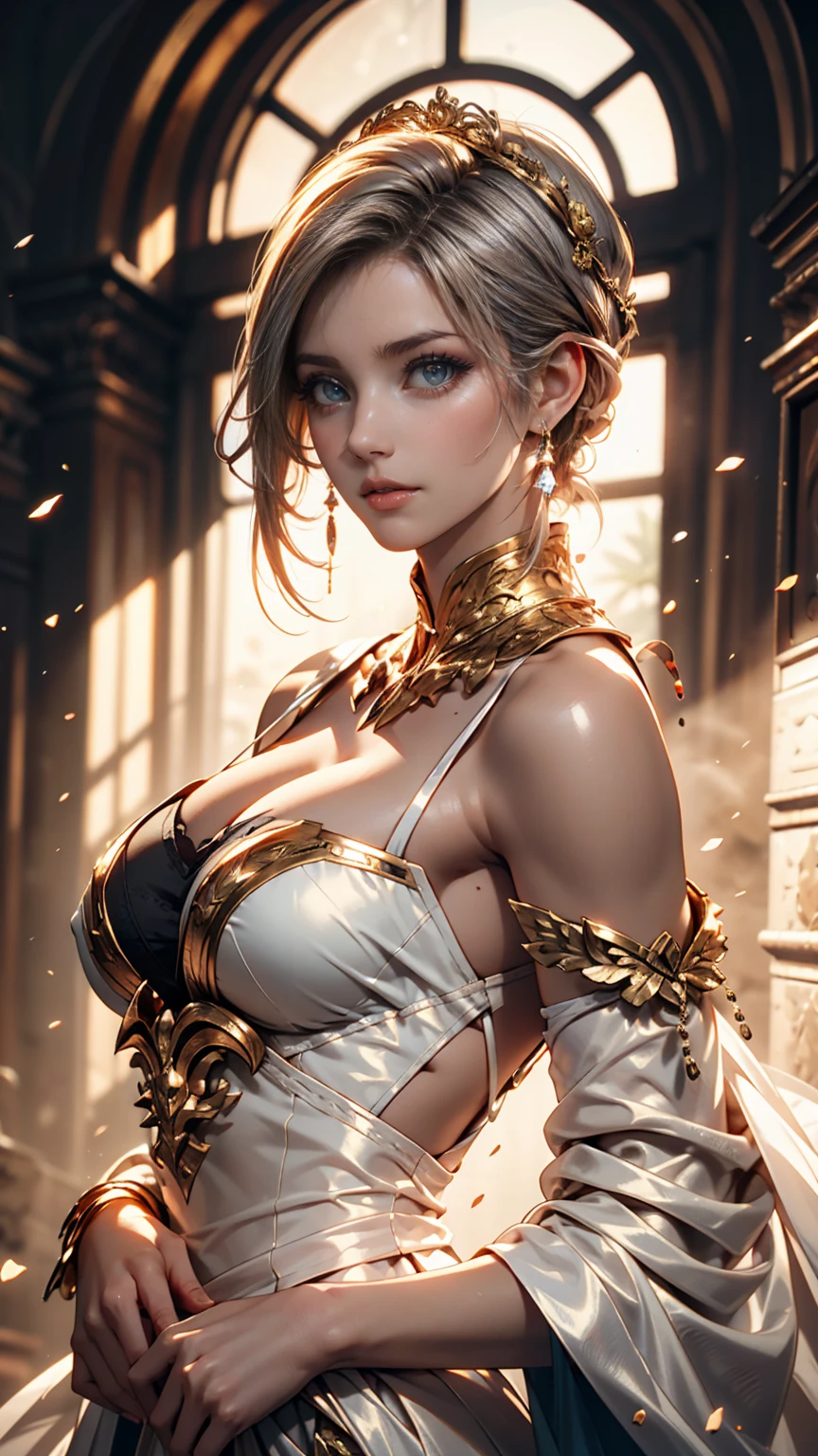 Beautiful blonde woman, The wax dress melts and drips down her body (masterpiece: 1.2), (highest quality), 4K, Super detailed, (Dynamic configuration: 1.4), Very detailed, Colorful details, (Rainbow-colored: 1.2), (Bright lighting, Atmospheric lighting), dream-like, Magic, (alone: 1.2)