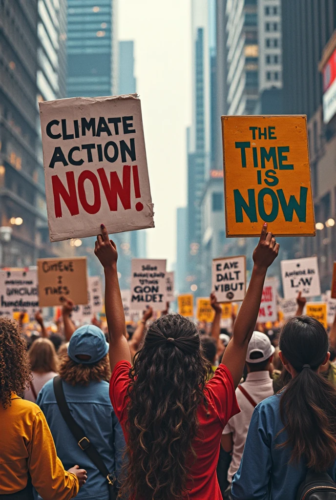 Protest against climate striks