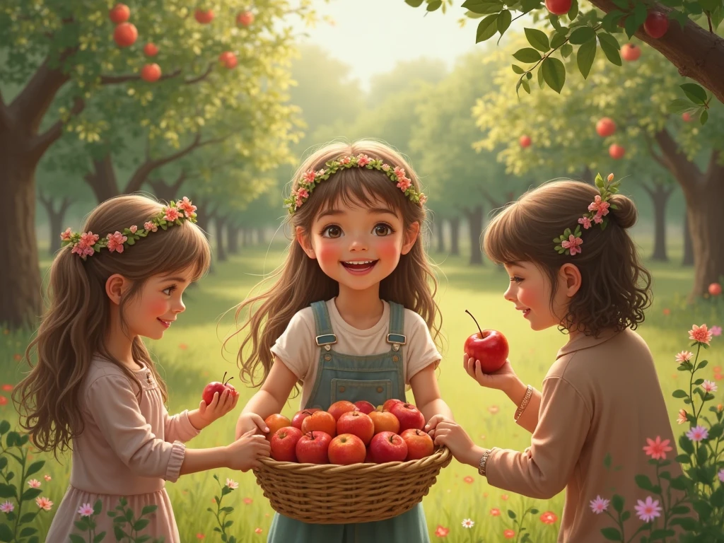 there is a girl BLONDE IN BRAIDS, holding two apples in her hands, holding an apple, with apple, portrait of snow white, snow white, one holds apple in hand, red apples, eating rotten fruit, apples, children, istockphoto, photo bank, she is guiding a peach, closeup picture shot, red apple, children, girl, istock, portrait shot