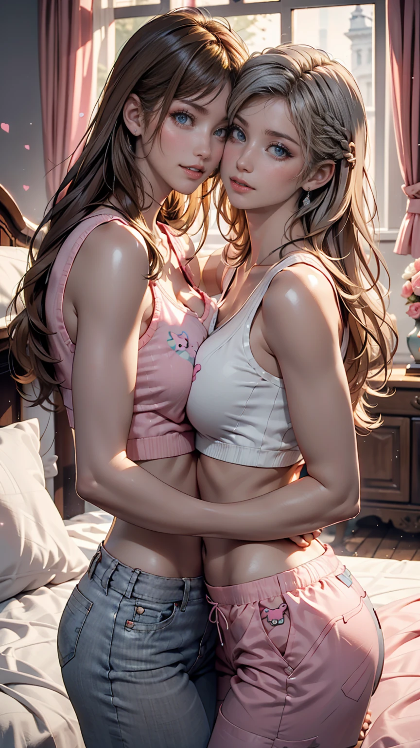 2 MULHER NA CAMA COM ABERTO