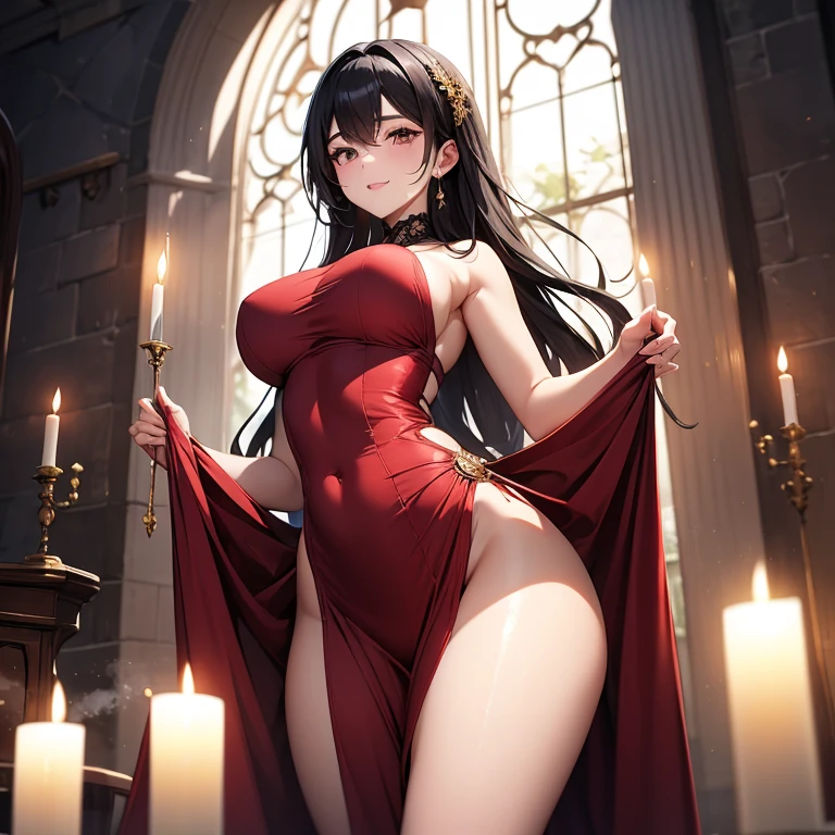 best quality,ultra-detailed,high resolution,extremely detailed CG,perfect anatomy,detailed,cinematic lighting,beautiful detailed eyes,ultra high res,pov,1girl,MILF,milf,gleaming skin,oil skin,large breasts,wide hips,skindantation,sweat,humid,clothed,curvy,blue red pink white,dashed eyes,(luxurious dress:1.8),nsfw,(Lift up the skirt:1.4),(panties visible:1.3),(cameltoe:1.2),(love juice:0.7),
frown,angry,contemptuous,disdain,hate,(blush:0.4),looking down,elegant,active angle,dynamism pose
