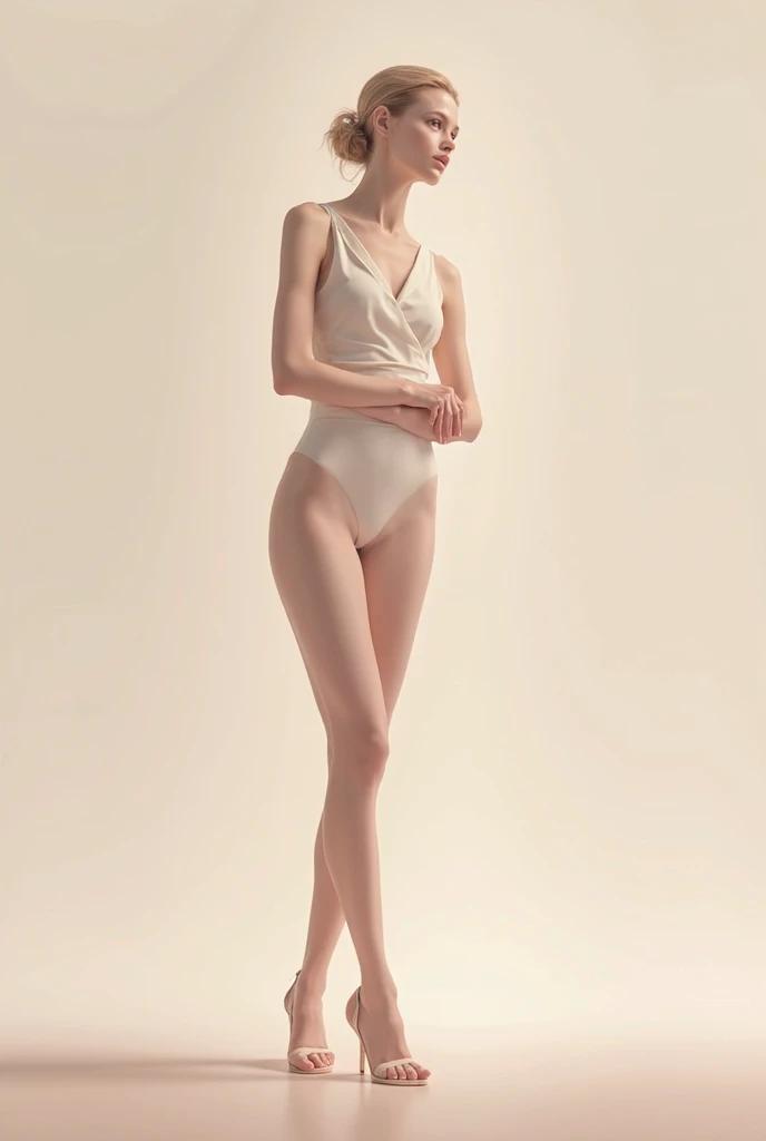 eight-headed body、model、ballerina、Realistic photos、Highest quality、Standing on tiptoes