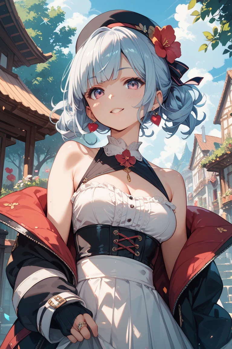 (ukiyoe painting:1.3),(3D anime fantasy art:1.3),(Grimm fairy tale world),(Portrait of a witch with a magic wand:1.3),(Cinderella's Castle in the background:1.3),(((victorian gothic dress:1.3))),(((Black Witch&#39;large hat:1.3))),Cute and beautiful girl,Cute round face,Cute smile,with blush cheeks,Red Lip,(silver white hair,Floral braided headband,half up、Floral Braided Space Van,Voluminous Fishtail Braids,Twisted chignon,),(Bangs are see-through bangs),hair pin,hair adornments,detailed clothes features,Detailed hair features,detailed facial features,(Dynamic angles),(Dynamic and sexy poses),Cinematic Light,(masutepiece,top-quality,Ultra-high resolution output image,depth of fields,intricate detailes,Make the subject look three-dimensional with the contrast of light and shadow,) ,(The 8k quality,Anatomically accurate facial structure,),(Sea Art 2 Mode:1.3),(Image Mode Ultra HD,)