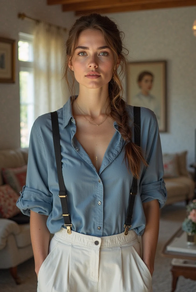 ((best quality)), ((Meisterwerk)), (Detailliert), Perfektes Gesicht, 1.1, Hochdetaillierte Gesichts- und Hautstruktur, Detaillierte Augen, symmetrische Augen, Anna Björn a 21 year old blonde swedish girl, full body pictures in a beautiful location, cute makeup, cute poses, modest clothing, aesthetic instagram pictures